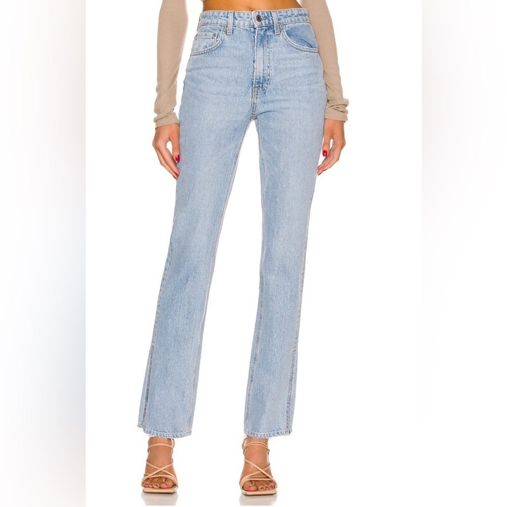 GRLFRND Harlow High Rise Boot Slit Jeans in Hudson Yards Wash Size 29